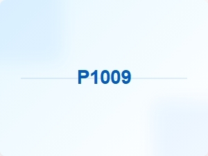 P1009 Error Causes and Solutions