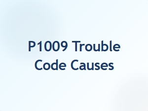 P1009 Trouble Code Causes and Repair Solutions